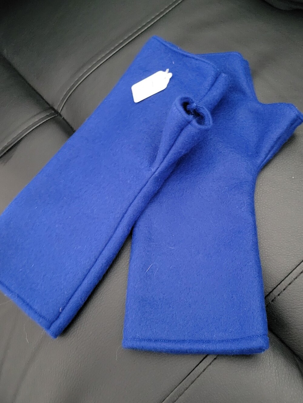 Royal Blue Fingerless Gloves Hand Warmers, NWT